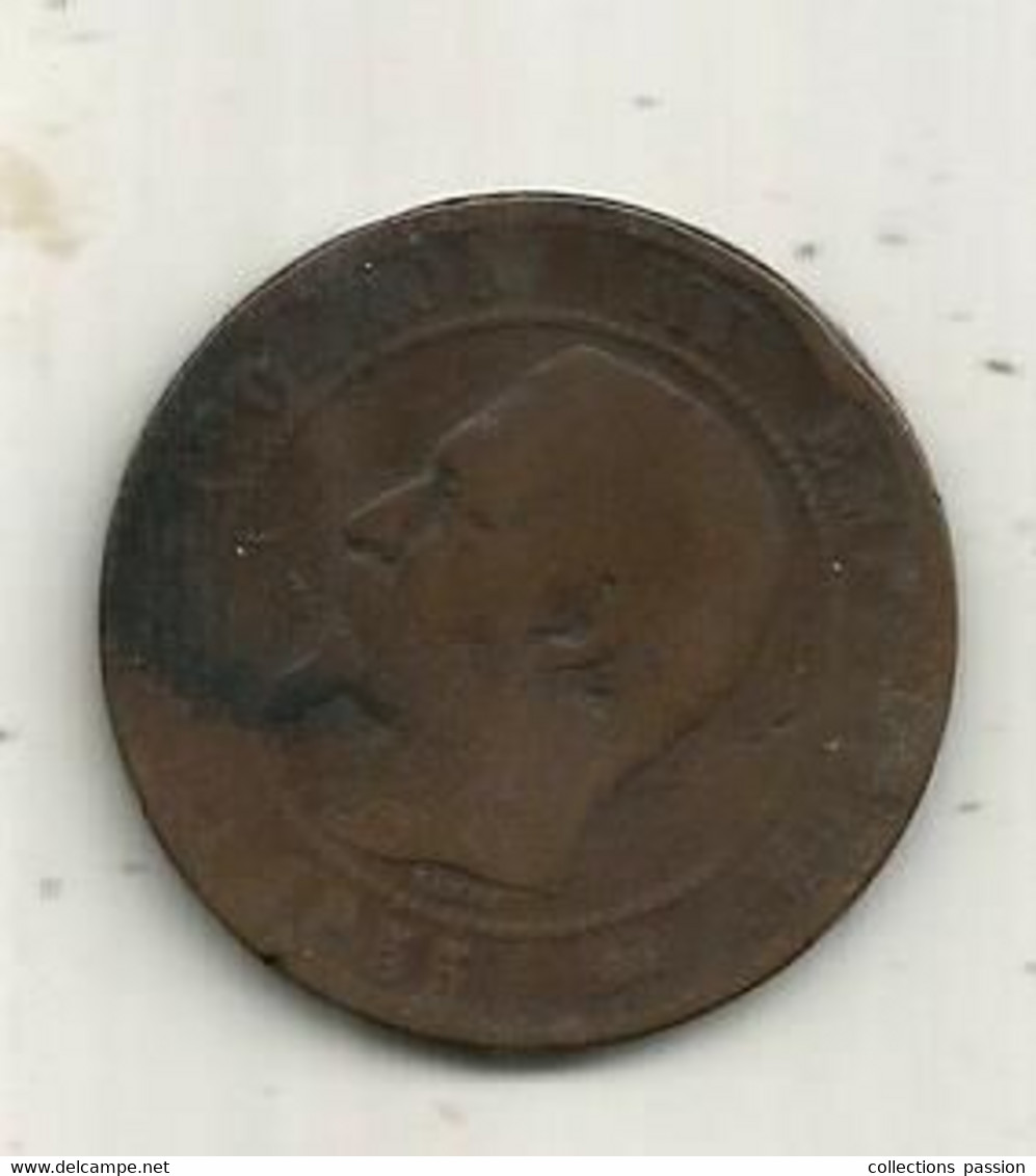 Monnaie , France ,10 Centimes 1855 D , 2 Scans - Other & Unclassified