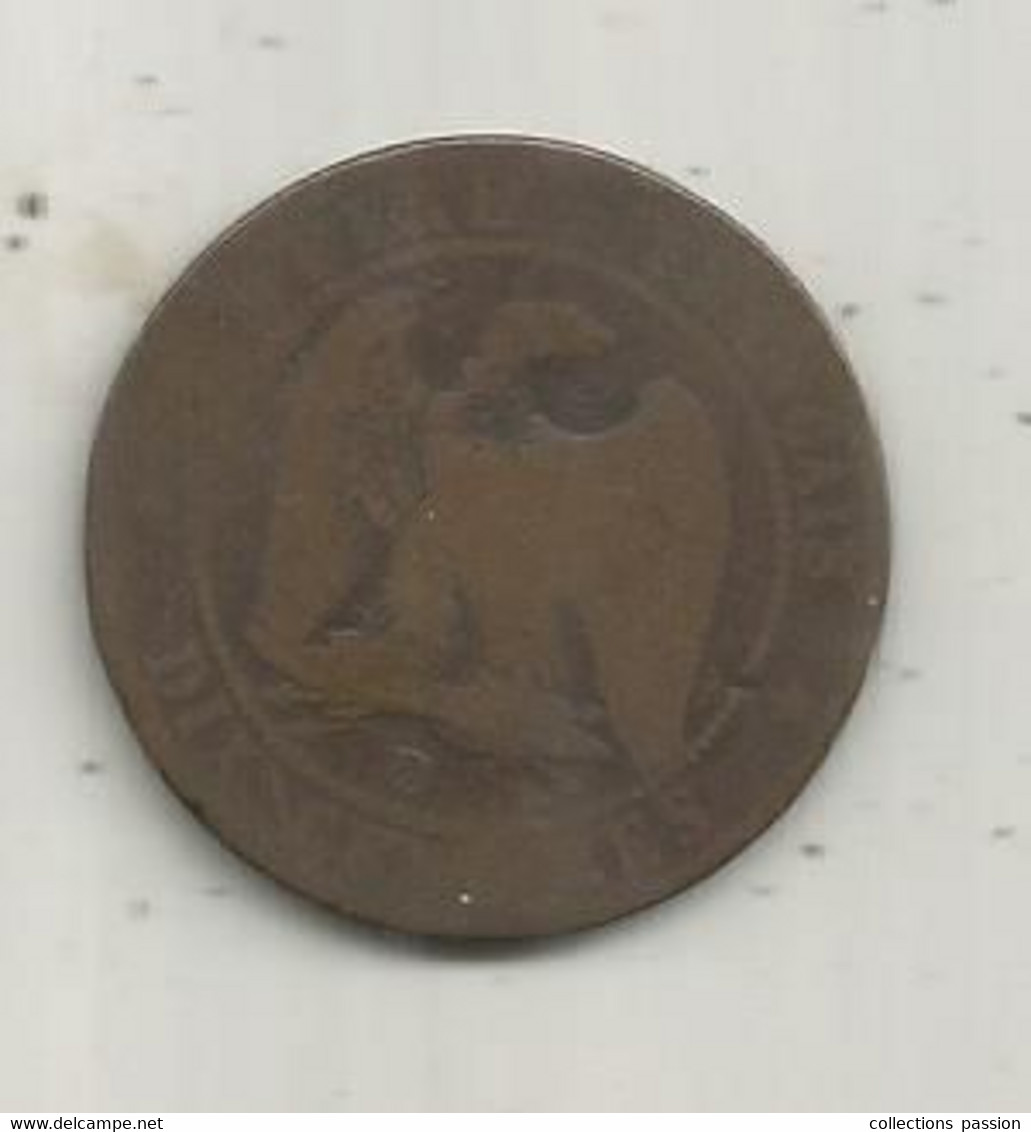 Monnaie , France ,10 Centimes 1855 D , 2 Scans - Sonstige & Ohne Zuordnung