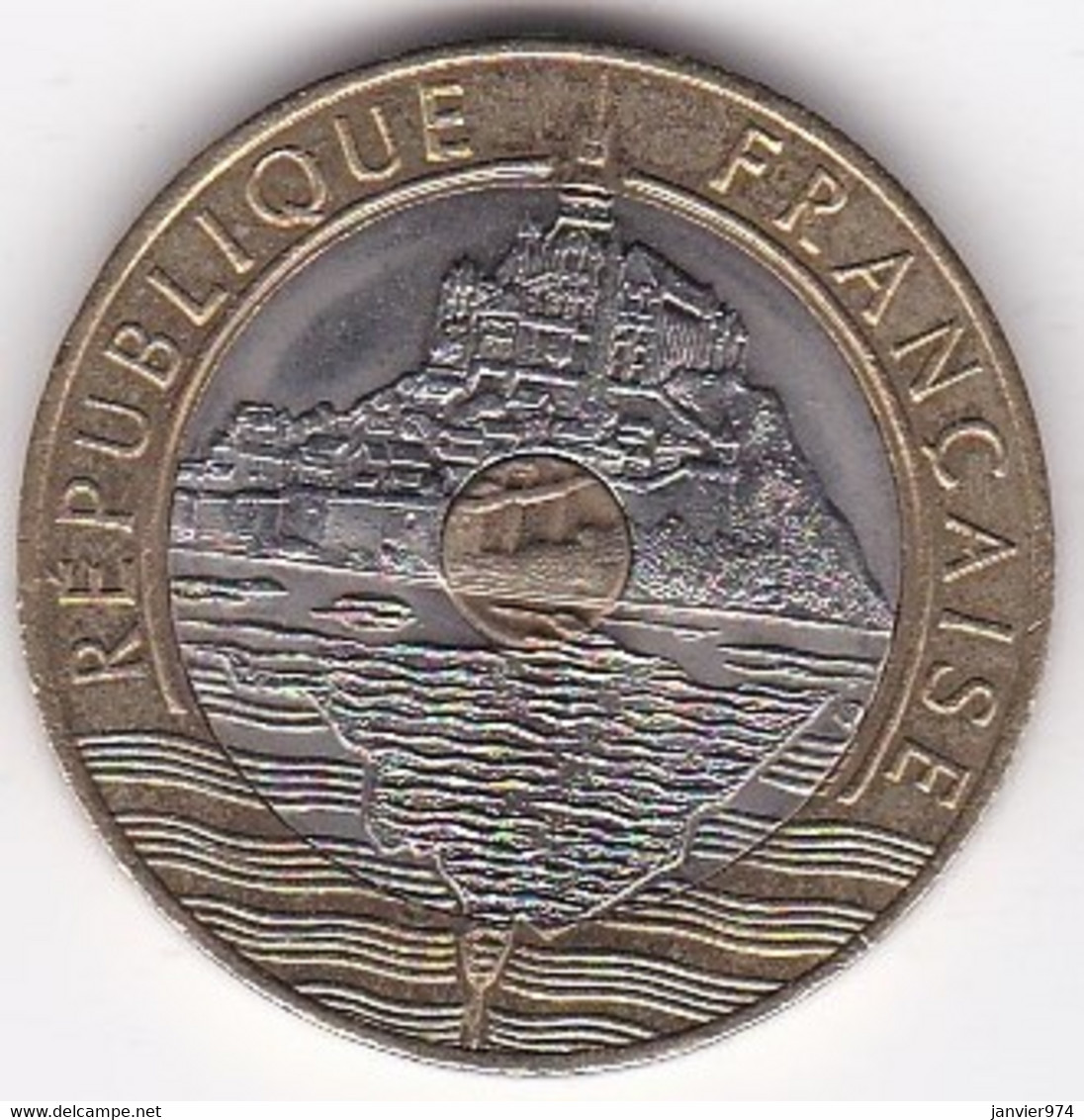 20 Francs Mont Saint Michel 1995 , Bimétallique Bicolore - 20 Francs