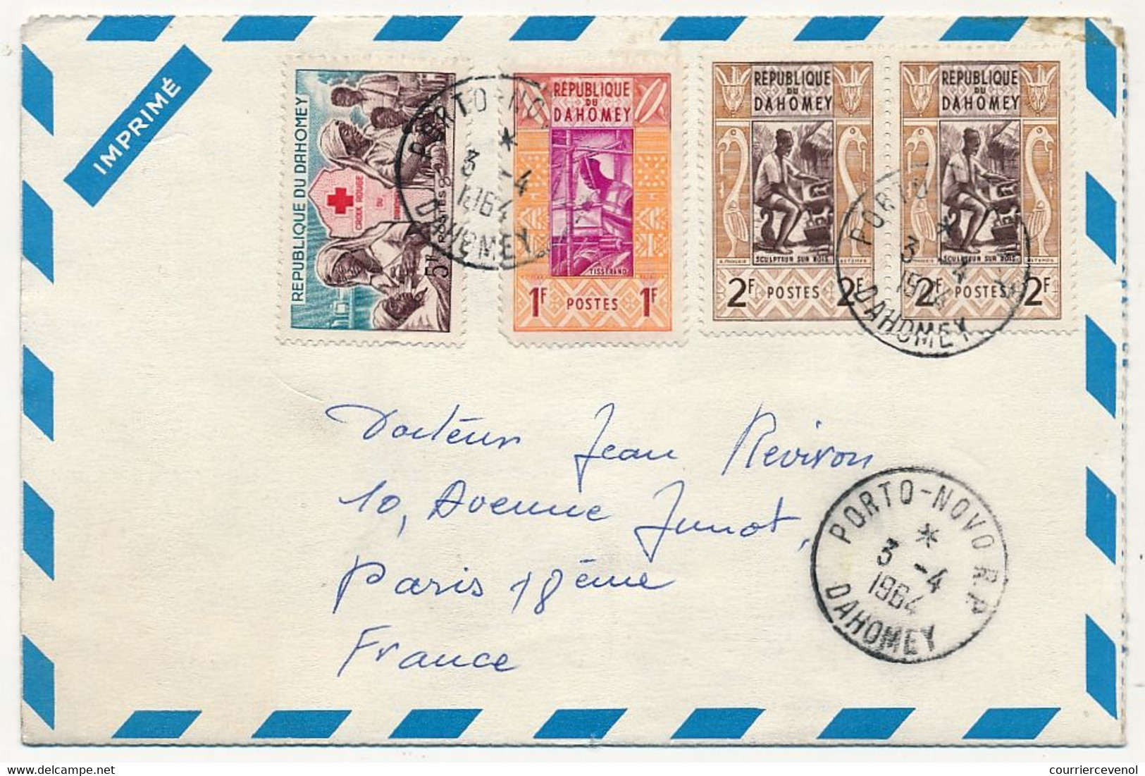 DAHOMEY => Document Publicitaire NUBAREME Affr Composé Depuis Porto-Novo R.P 3/4/1962 Pour France - Benin - Dahomey (1960-...)