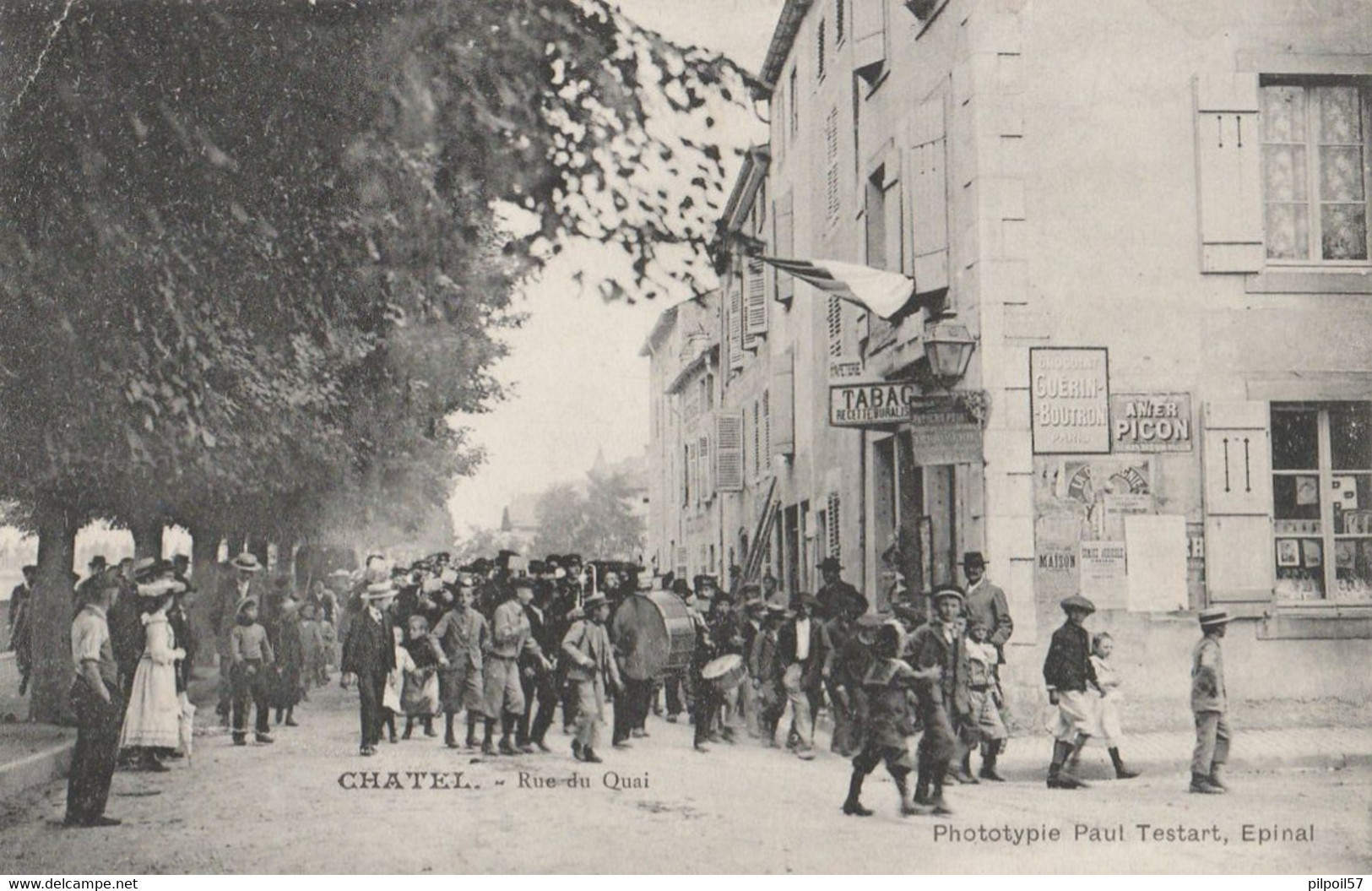 88 - CHATEL - Rue Du Quai (scan Recto-verso) - Chatel Sur Moselle