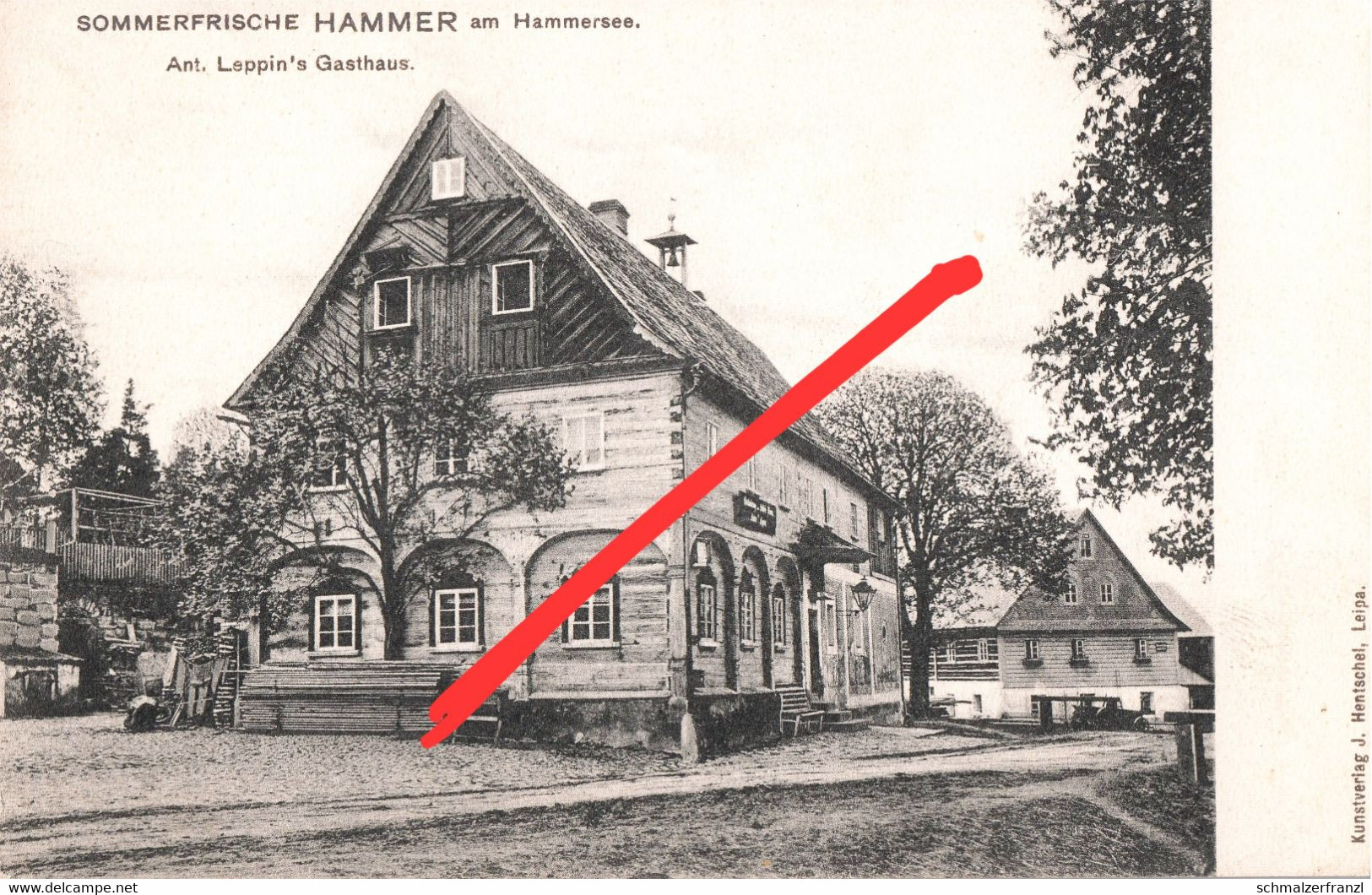 AK Hammer Am See Hamr Leppin 's Gasthof Dewin Devin Kunnersdorf Kundratice Oschitz Osecna Wartenberg Straz Niemes Mimon - Sudeten