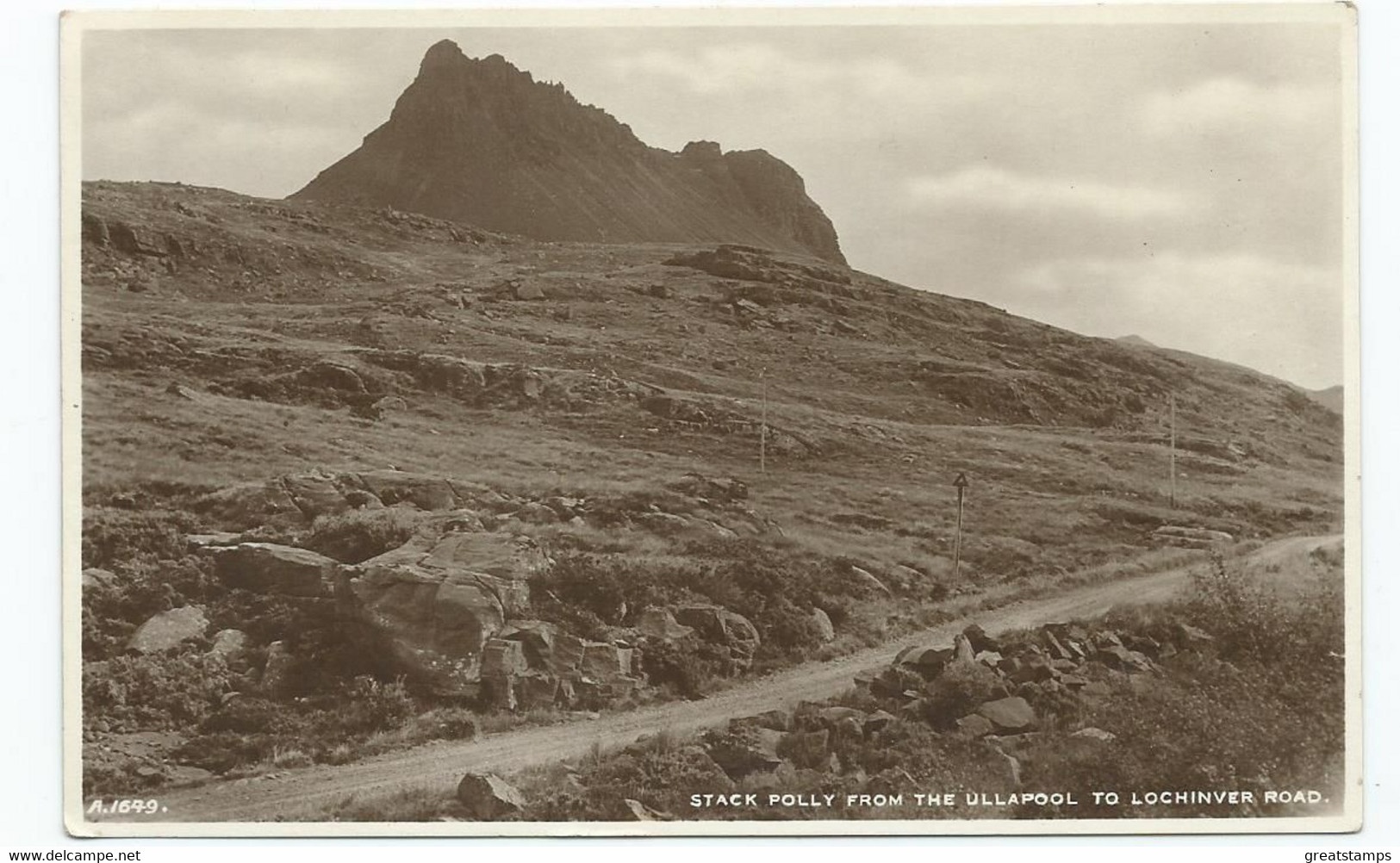 Scotland Postcard Rp Ullapool To Lochniver Highlands Posted 1935 Lairg  J.b.white - Sutherland