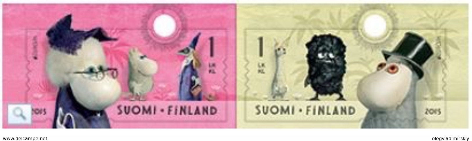 Finland 2015 Europa CEPT Vintage Toys Moomin Trolls Strip Of 2 Stamps Mint - Ongebruikt