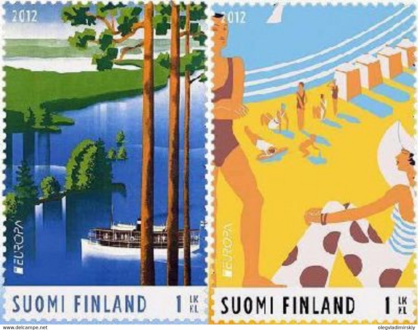 Finland 2012 Europa CEPT Visit To Finland Strip Of 2 Stamps Mint - Neufs