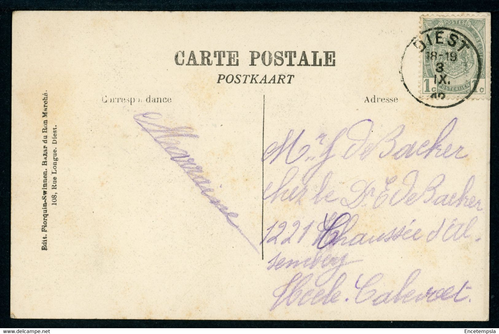 CPA - Carte Postale - Belgique - Diest - Le Sas - 1912 (CP20160OK) - Diest