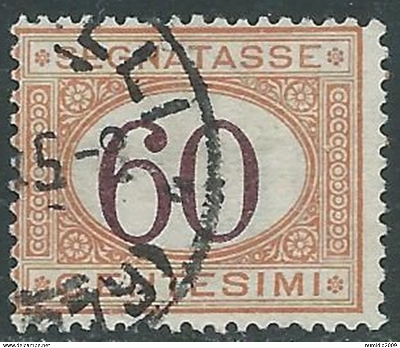 1924 REGNO SEGNATASSE USATO 60 CENT - RF28 - Segnatasse