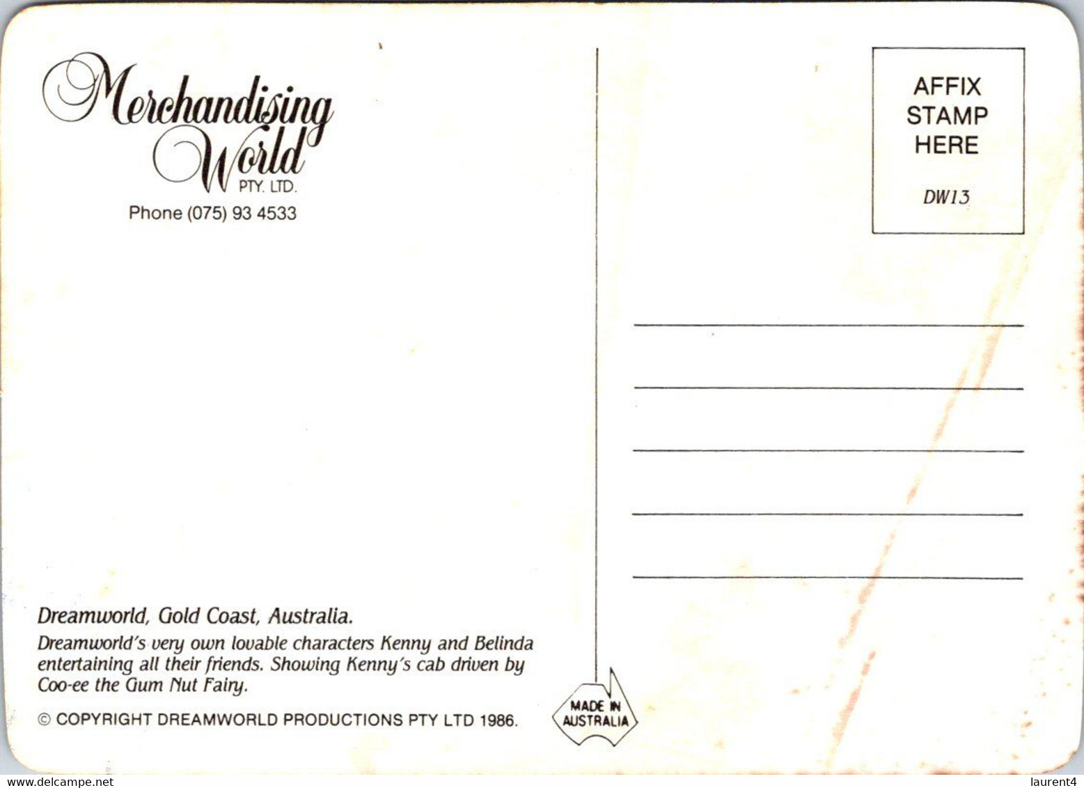 (3 H 27) Australia - QLD - Dreamworld - Gold Coast