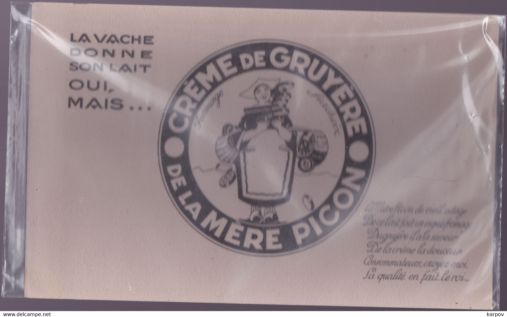 BUVARDS - CREME DE GRUYERE DE LA MERE PICON - Lattiero-caseario