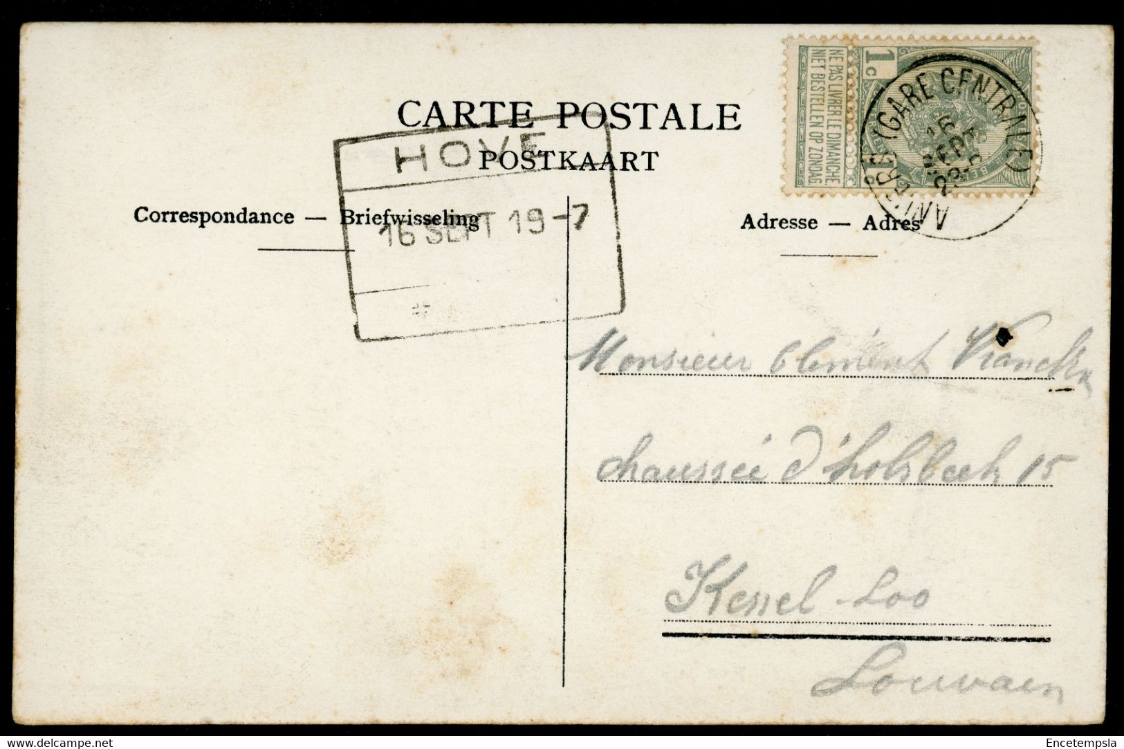 CPA - Carte Postale - Belgique - Hove - Rue De La Chapelle - Kapellestraat - 1907 (CP20161OK) - Hove