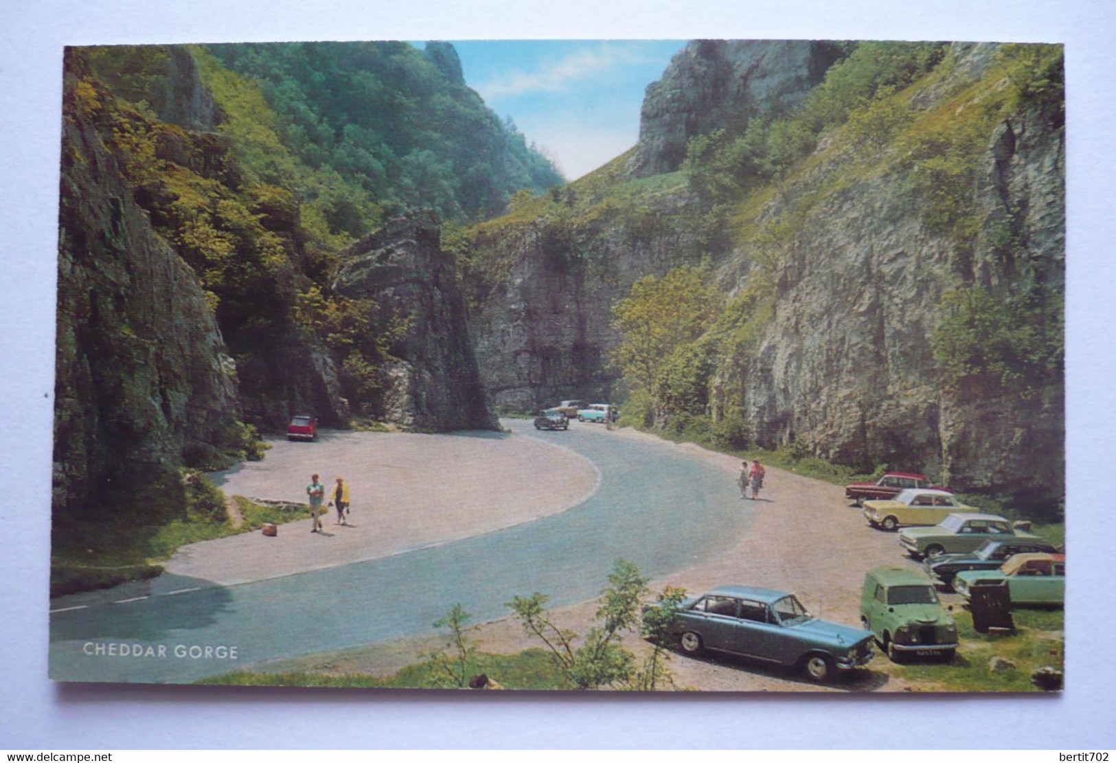 Cpsm 140 X 90 - ROYAUME-UNI  - CHEDDAR GORGE - NOMBREUSES AUTOMOBILES - Cheddar