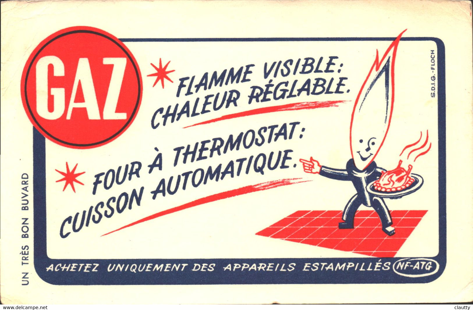 Buvard Four à Thermostat Cuisson Automatique , Flamme Visible Chaleur Réglable - Electricité & Gaz