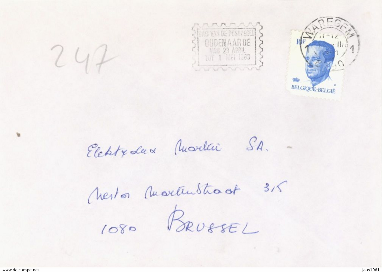 BELGIUM. POSTMARK WAREGEN - Andere & Zonder Classificatie