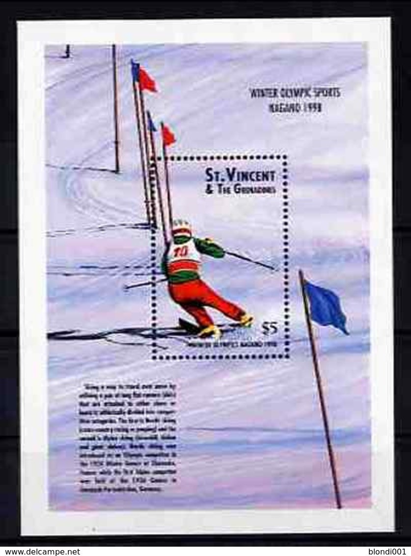 Olympics 1998 - Olympiques - Ski - ST. VINCENT - S/S MNH - Winter 1998: Nagano