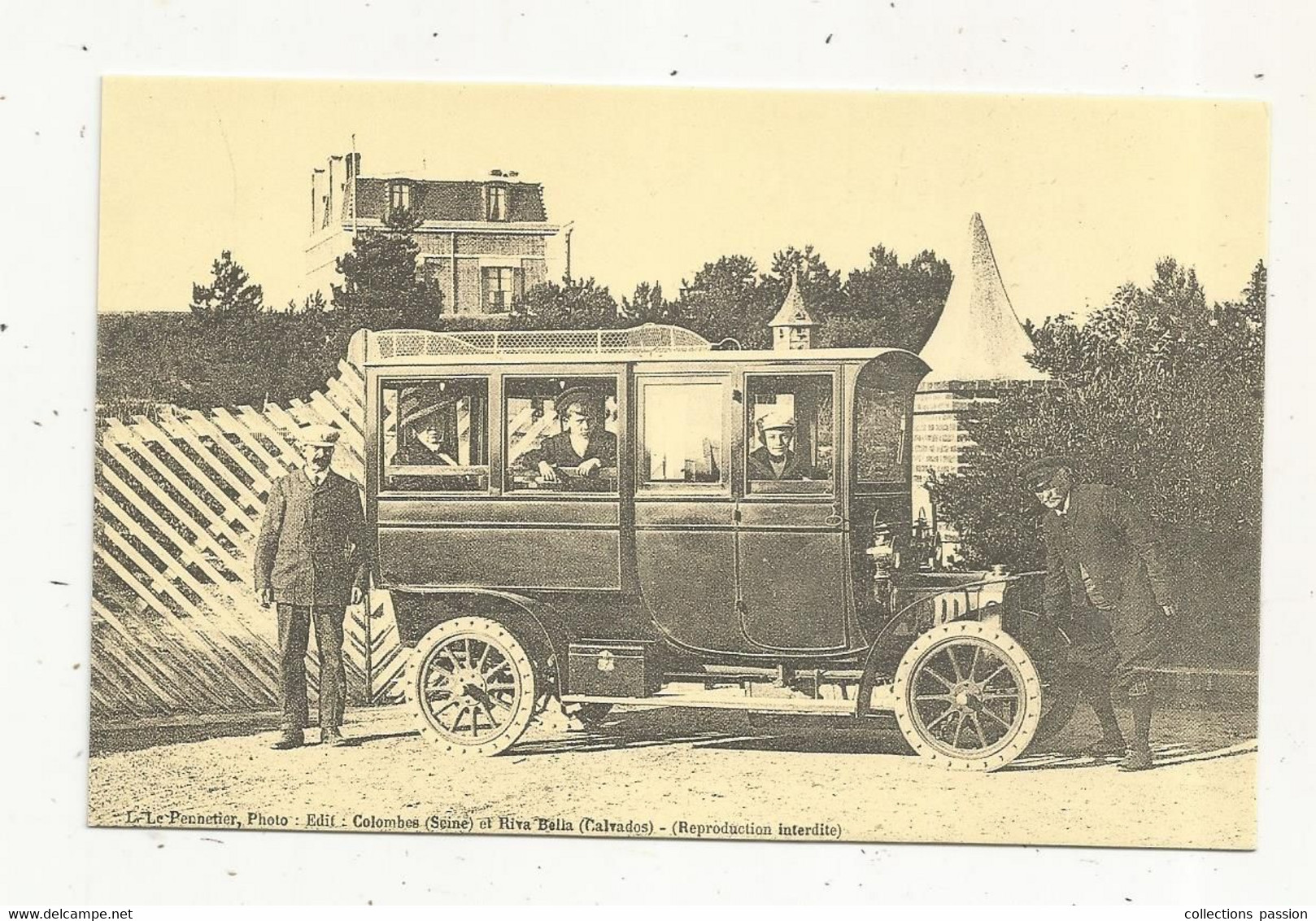 Cp , Reproduction , Automobile ,  Bus , Vierge  , Ed. Cecodi - Autobus & Pullman