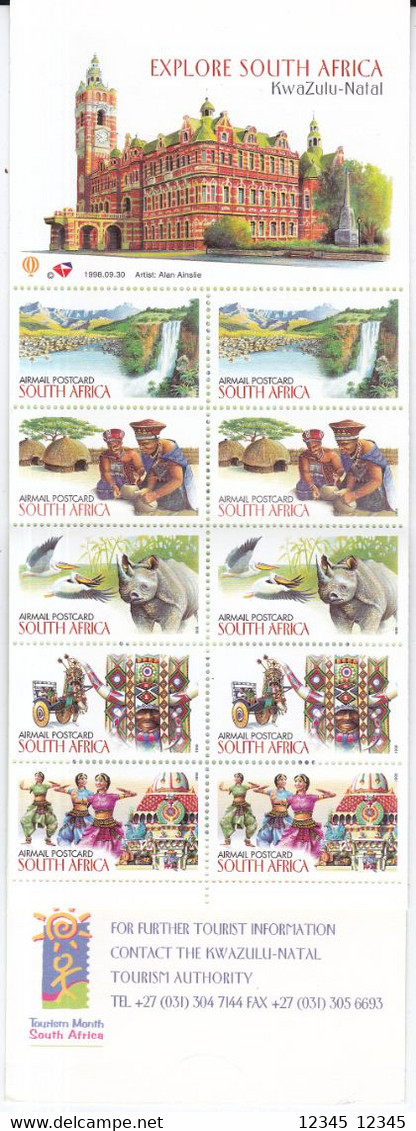 Zuid Afrika 1998, Postfris MNH, KwaZulu Natal - Libretti