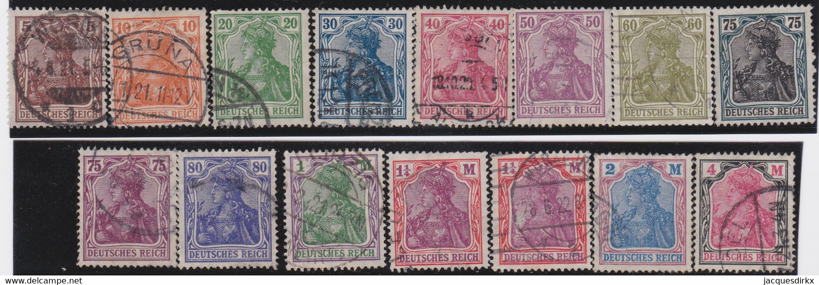 Deutsches Reich   .  Michel   .  140/153       .    O      .   Gestempelt - Used Stamps