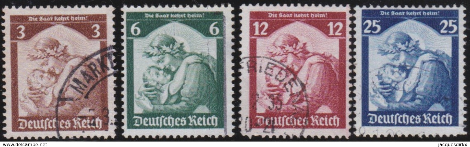 Deutsches Reich   .  Michel   .    565/568       .    O      .   Gestempelt - Oblitérés