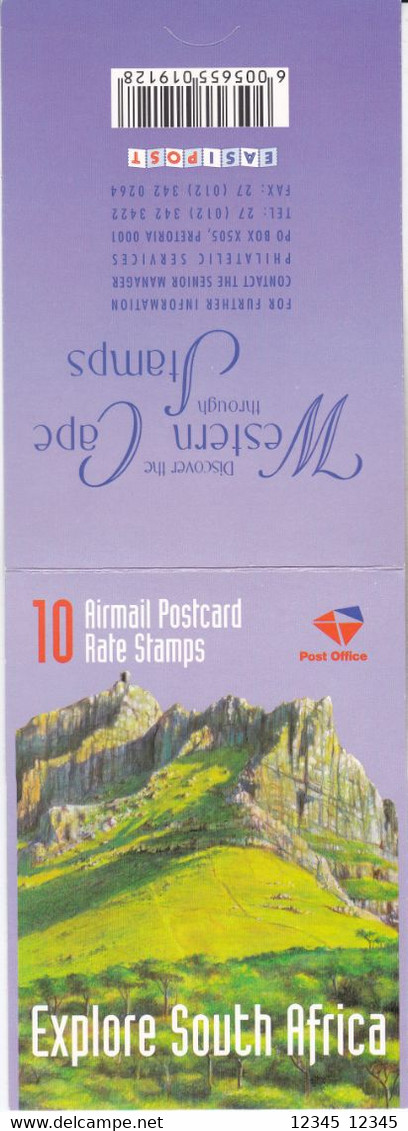 Zuid Afrika 1998, Postfris MNH, The Western Cape, Landscape, Birds, Boat, Plants - Cuadernillos