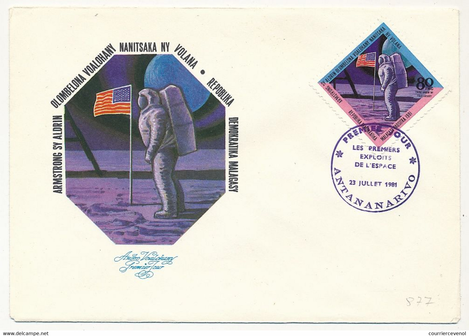 MADAGASCAR - 3 FDC - Premiers Exploits De L'Espace - 23 Juillet 1961 - Antananarivo - Madagascar (1960-...)