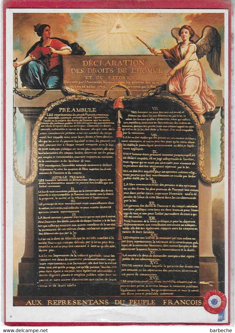 DECLARATION DES DROITS DE L' HOMME ET DU CITOYEN - Histoire