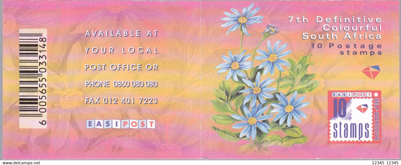 Zuid Afrika 2000, Postfris MNH, Flowers 2002.8.19 - Carnets