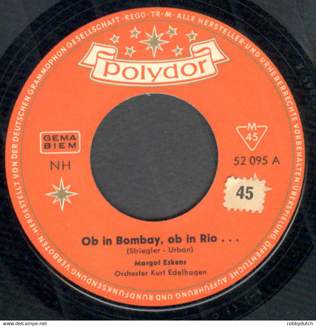 * 7" *  Margot Eskens - Ob In Bombay, Ob In Rio... (Germany 1963) - Otros - Canción Alemana