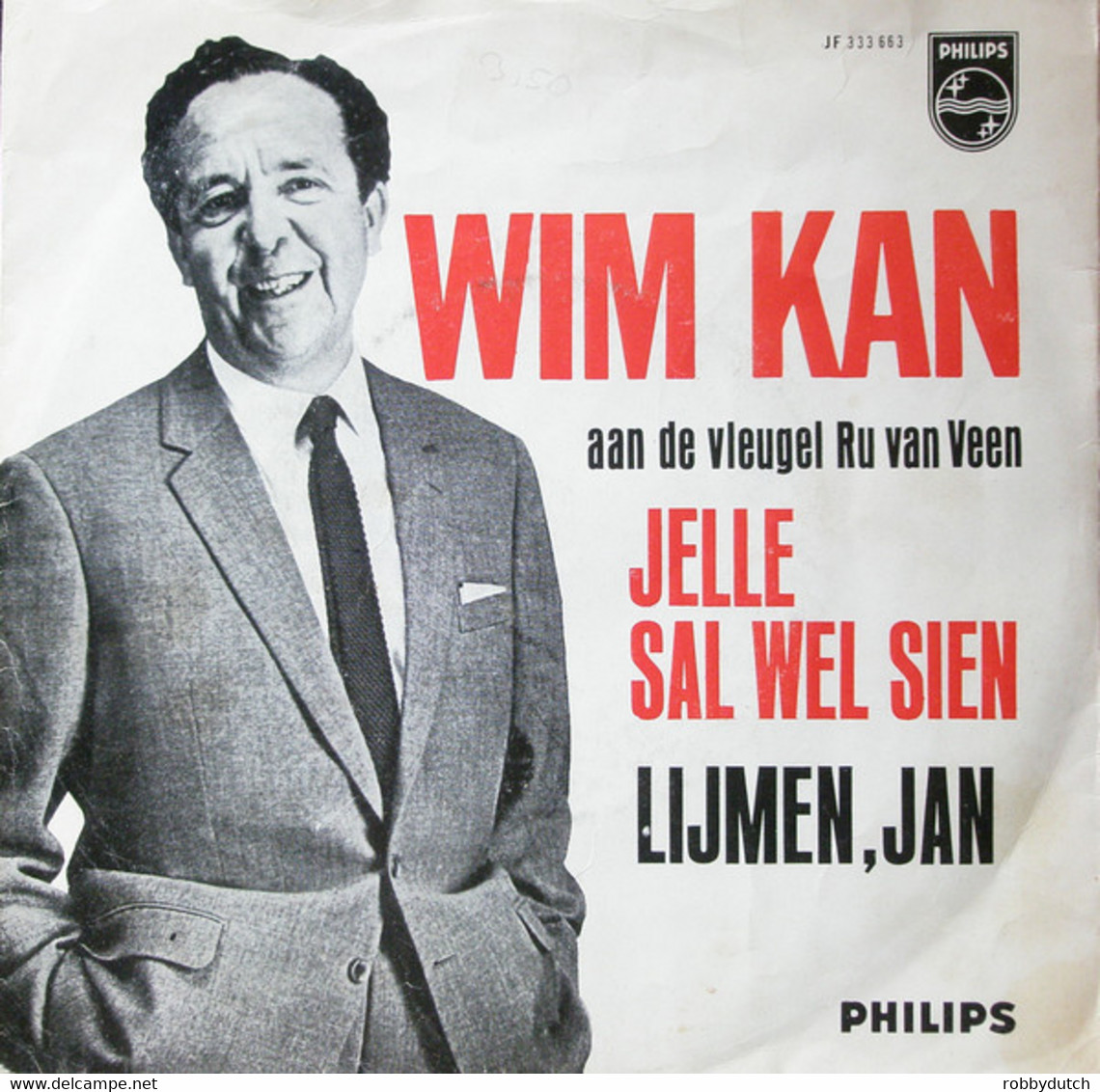 * 7"  *  Wim Kan - Jelle Sal Wel Sien (Yellow Submarine) / Lijmen Jan (Holland 1972) - Humor, Cabaret