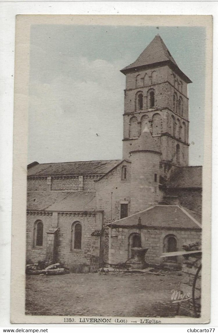 Livernon (46) : L'église En 1956 PF - Livernon