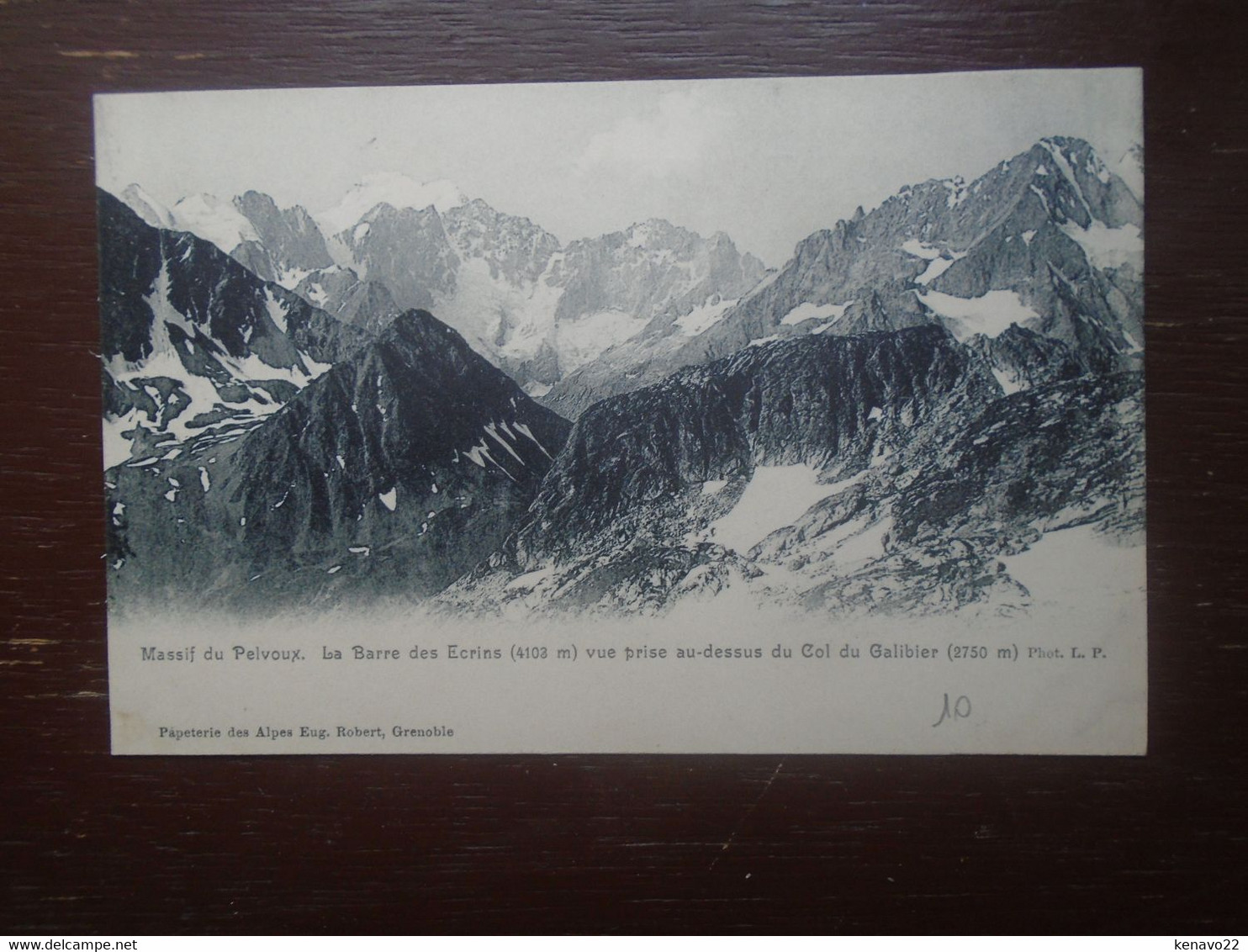 Massif Du Pelvoux , La Barre Des écrins , Vue Prise Au-dessus Du Col Du Galibier - Other & Unclassified