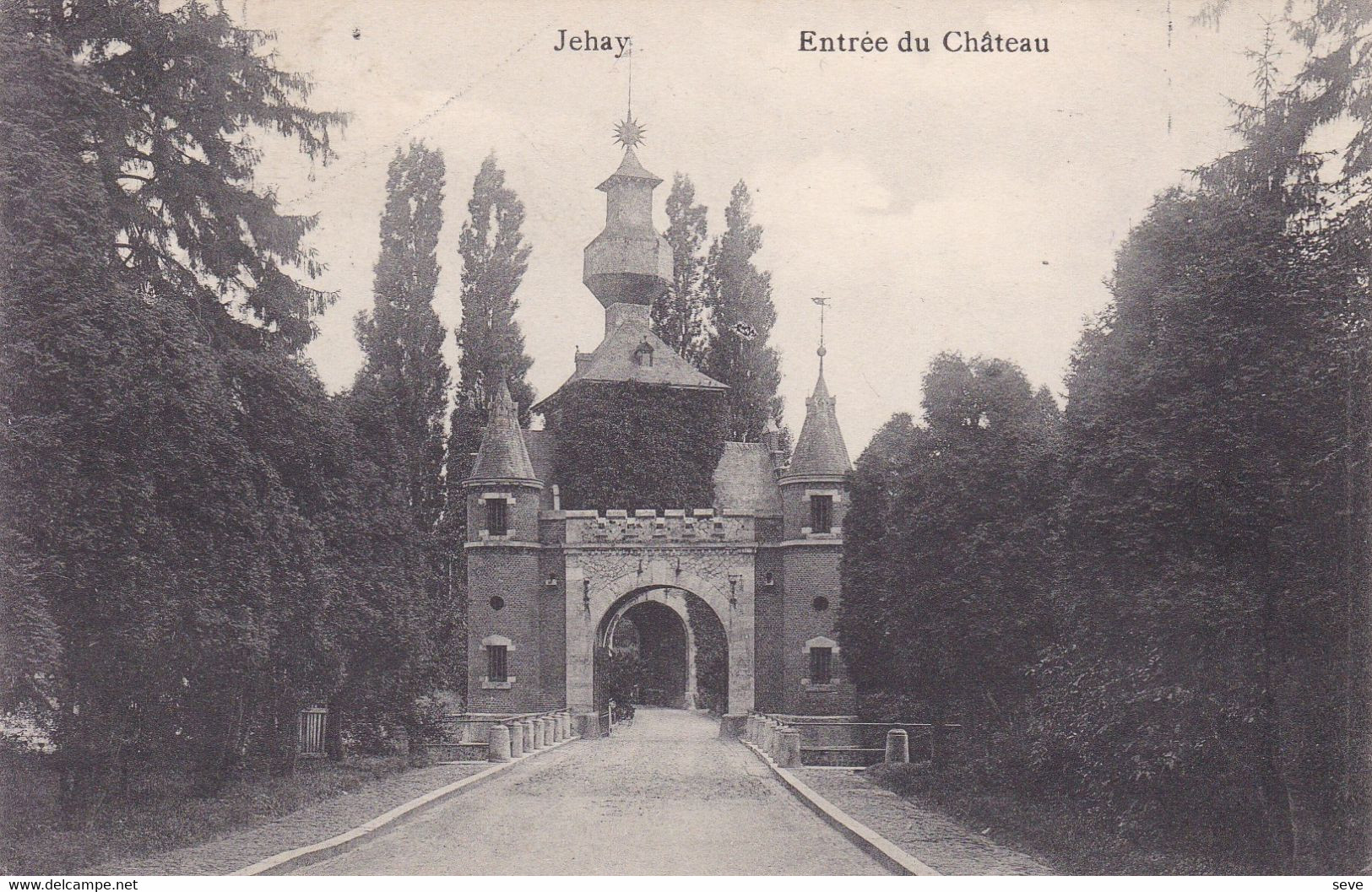 JEHAY. Entrée Du Château / Postée En 1914 - Theux