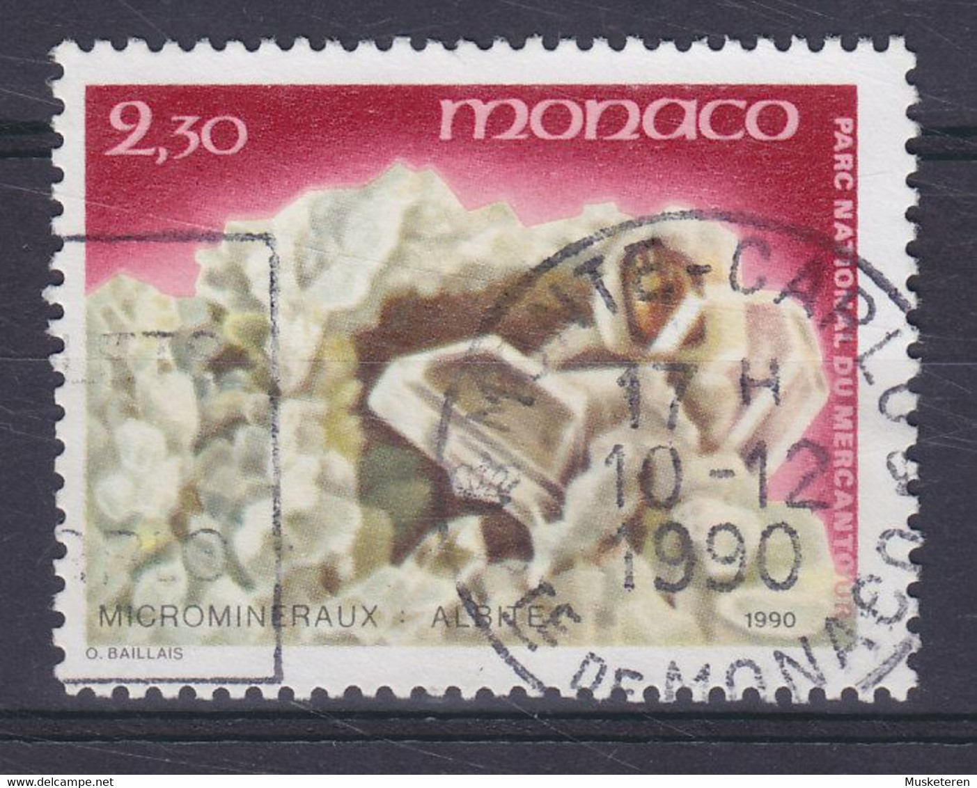 Monaco 1990 Mi. 1968, 2.30 Fr. Mineralie Chlorit - Usados