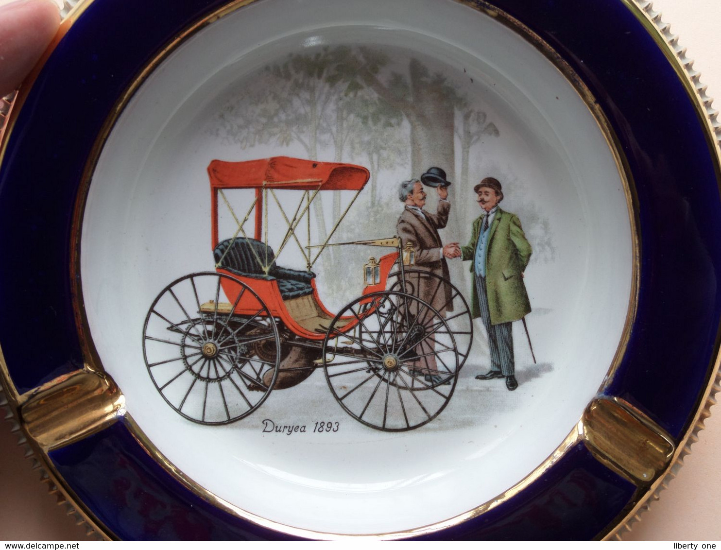 Decor OLD CAR > DURYEA 1893 ( P Hand Made Italy FIORENTINE)  Condition > Voir / See SCANS : +/- 18,5 Cm. & +/- 750 Gr. - Non Classés