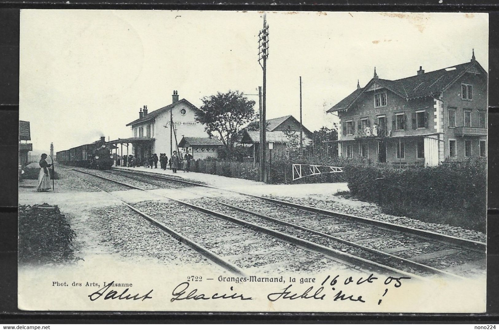 Carte P De 1905 ( Granges-Marnand, La Gare ) - Marnand