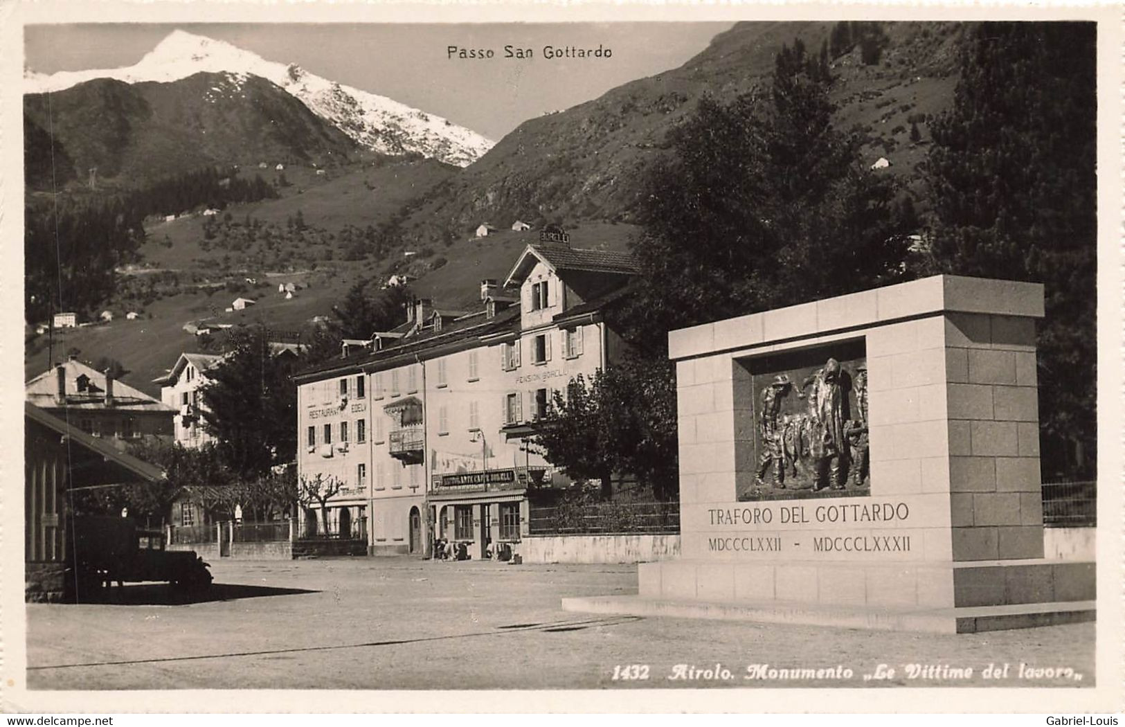 Airolo Monumento Le Vittime Del Lavoron Traforo Del Gottardo - Airolo