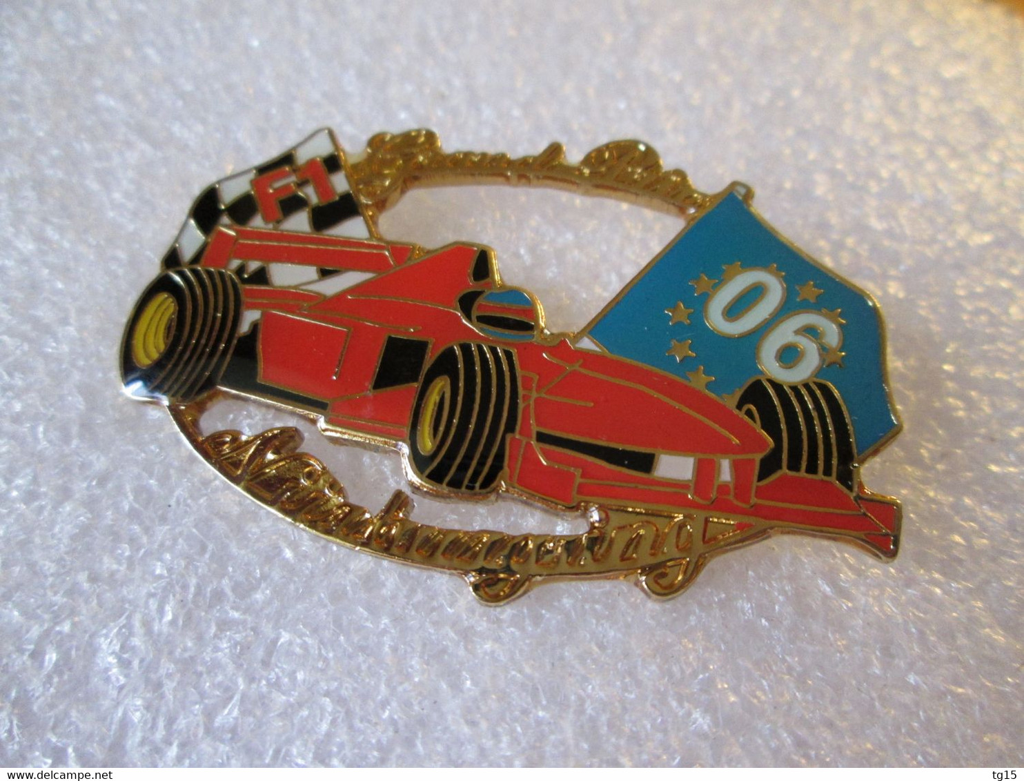 PIN'S FORMULE 1 FERRARI GRAND PRIX D'EUROPE NURBURGRING 2006 M SCHUMACHER 46X32mm - Ferrari