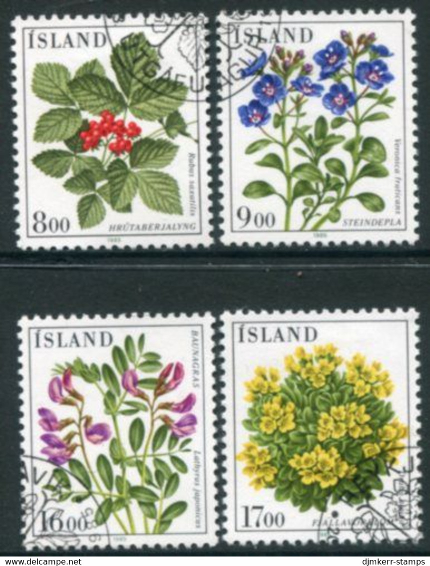 ICELAND 1985 Flowers IV Used.  Michel 628-31 - Gebraucht