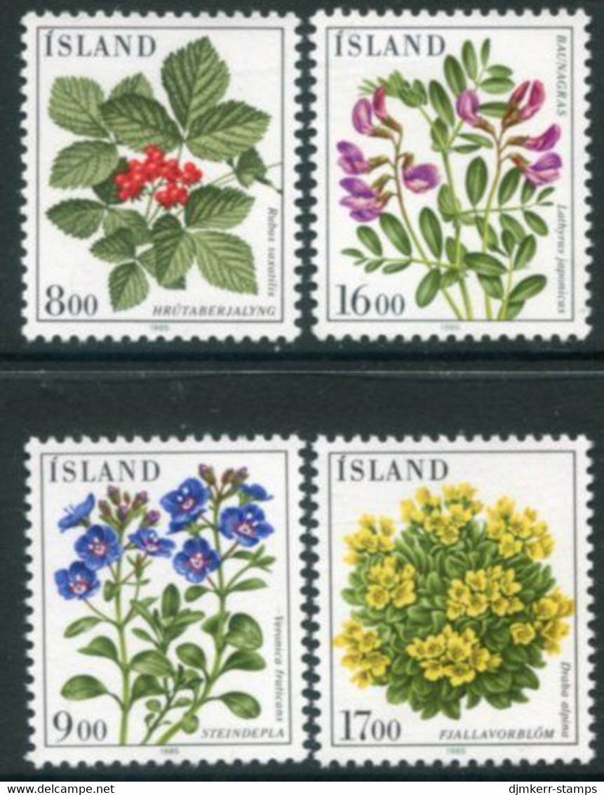 ICELAND 1985 Flowers IV MNH / **.  Michel 628-31 - Neufs