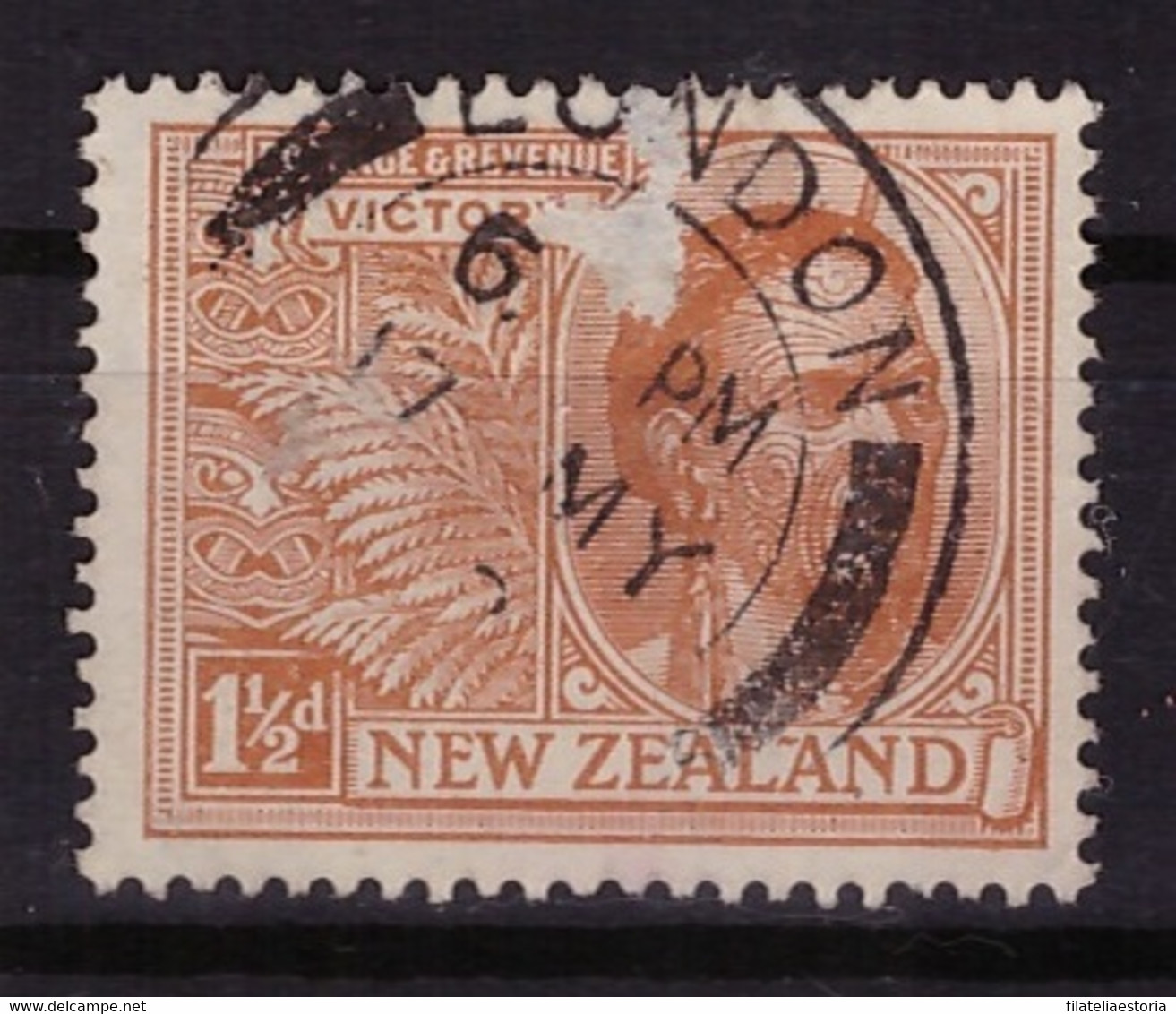 Nouvelle-Zélande 1920 - Oblitéré - Maori - Michel Nr. 157 (nzl338) - Usados