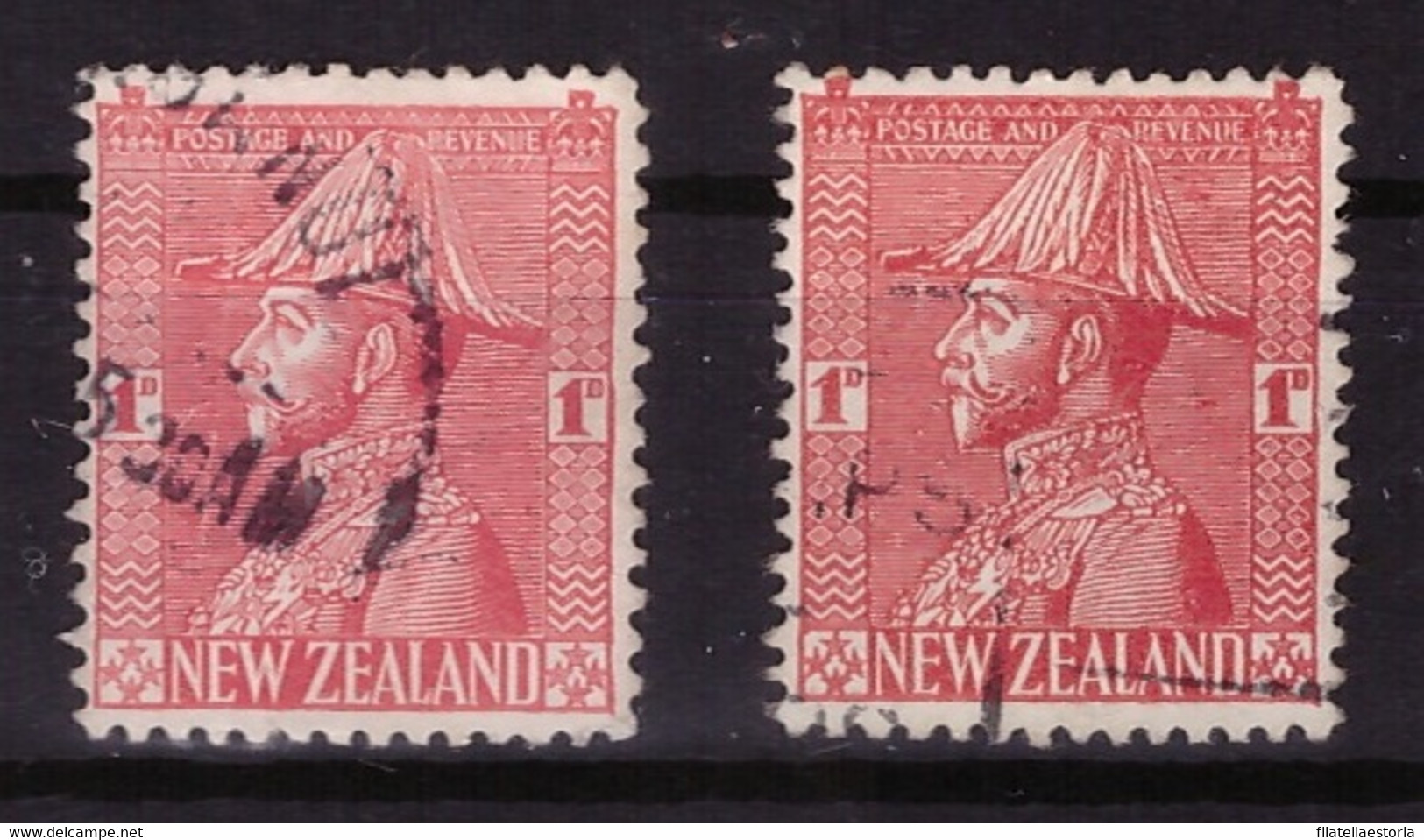 Nouvelle-Zélande 1926 - Oblitéré - George V - Michel Nr. 174A 174C Série Complète (nzl336) - Gebruikt