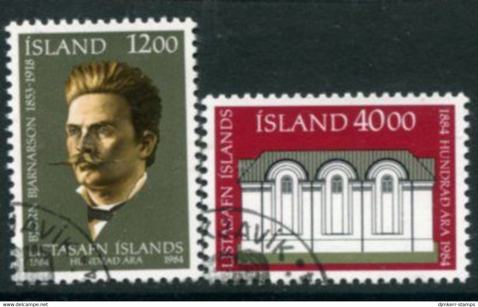 ICELAND 1984 National Gallery Centenary  Used.  Michel 622-23 - Used Stamps