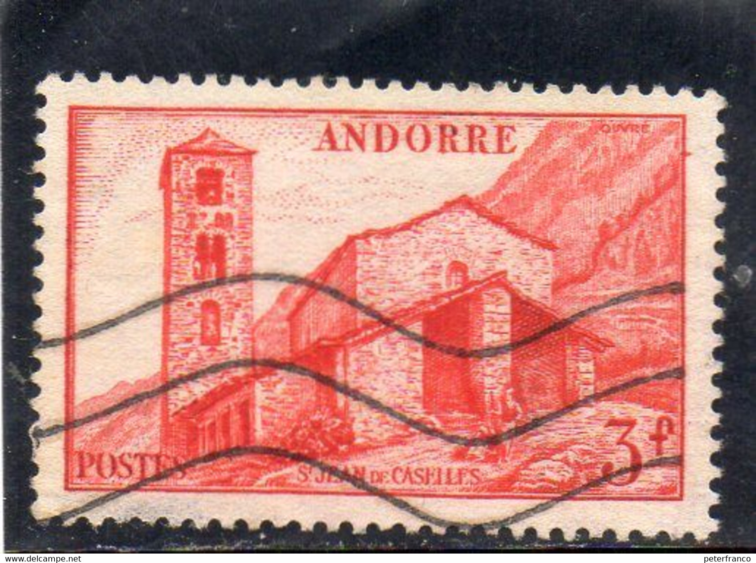 B - 1951 Andorra Fr: Chiesa Di San Giovanni Di Caselles - Gebraucht