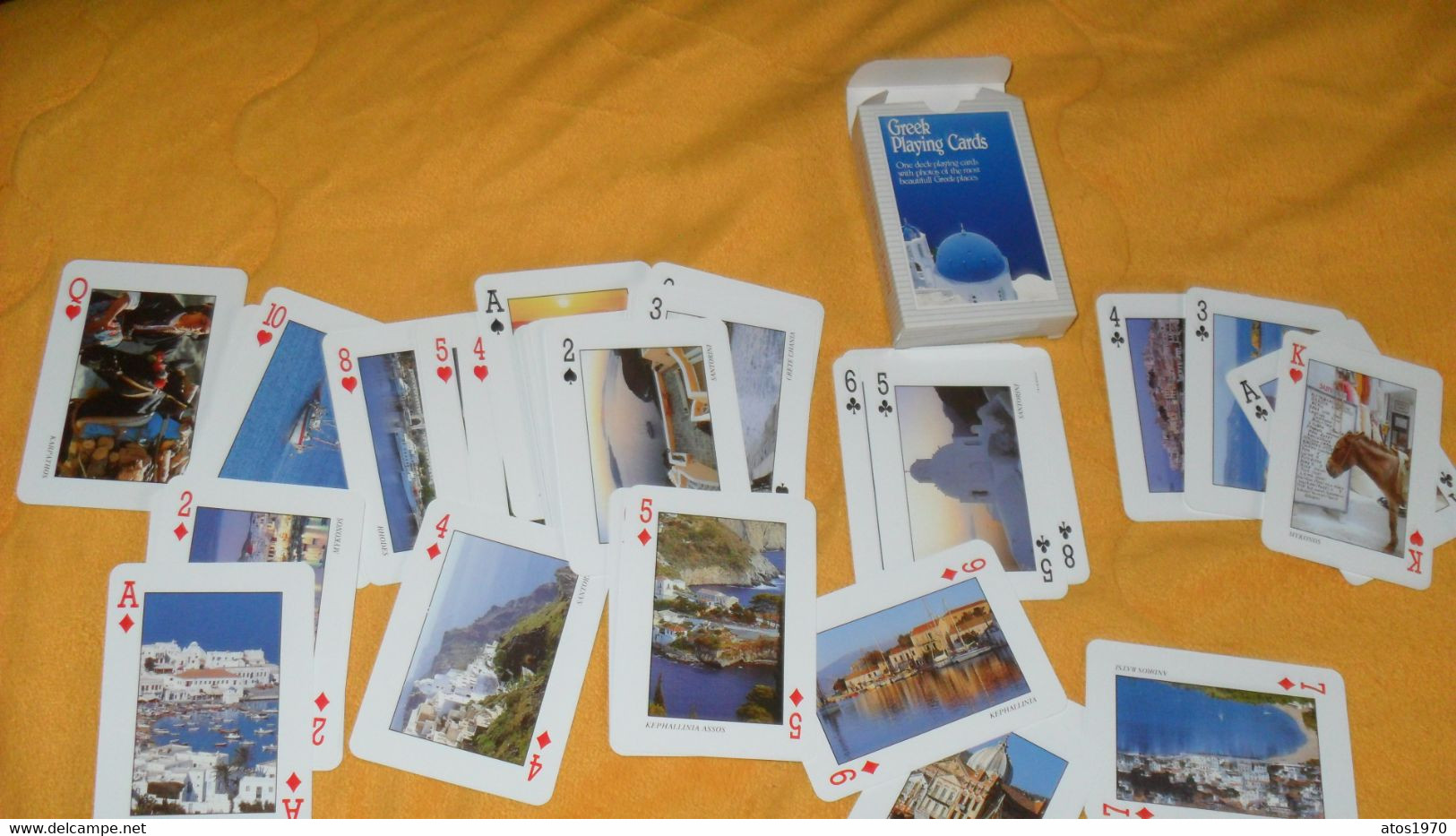 JEU DE 54 CARTES AVEC PHOTOS DE GRECE../ PLAYING CARDS WITH PHOTOS OF GREECE..GREEK PLAYING CARDS..BRIDGE POKER CANASTA - 54 Carte