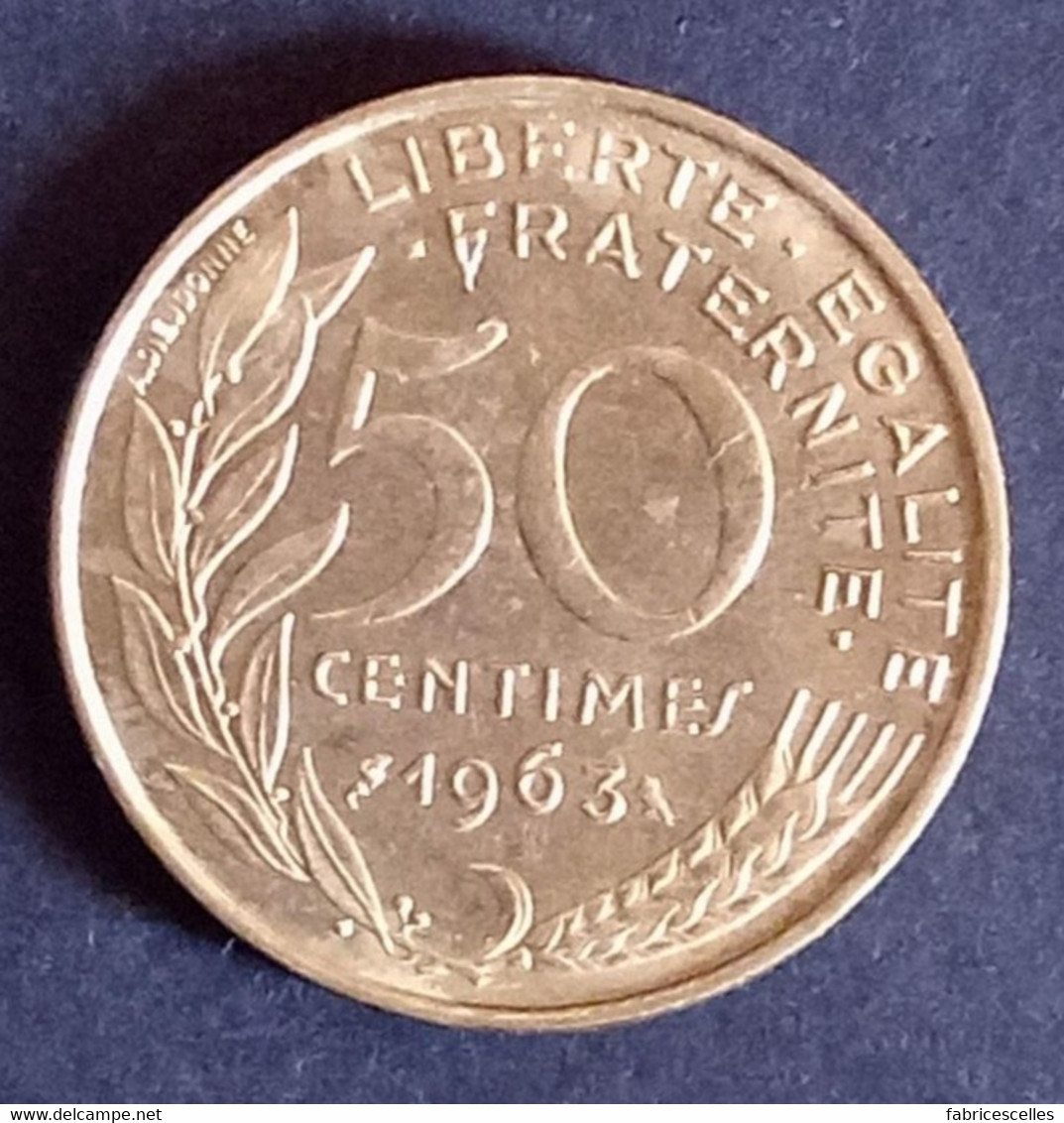 50 Centimes Marianne  1963 Trois Plis - 50 Centimes