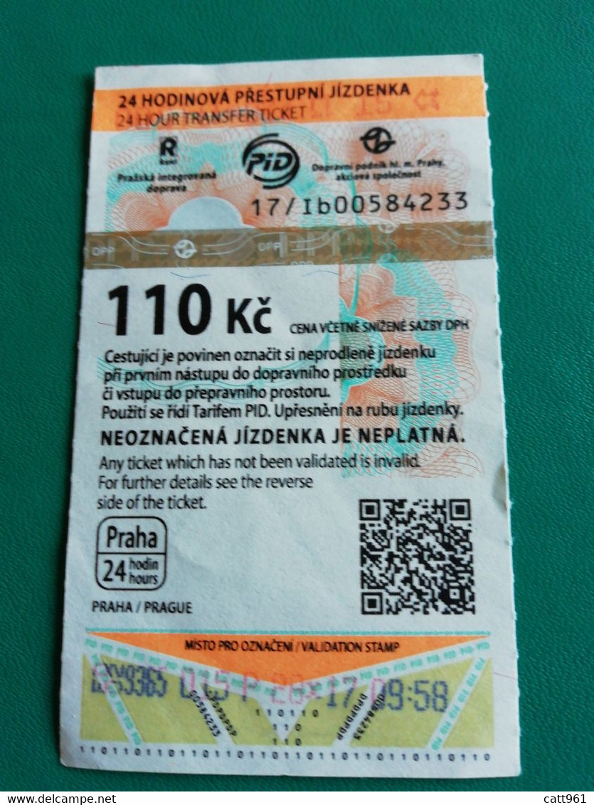 Biglietto Ticket Praga - Europa