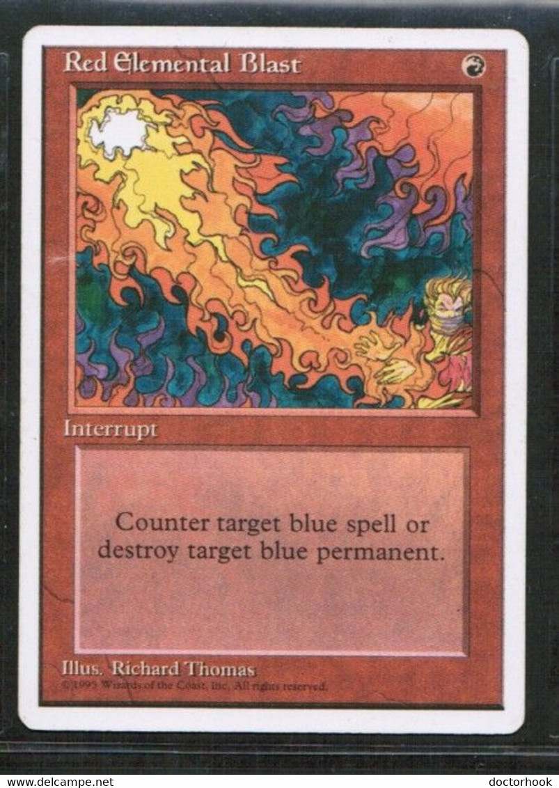 MAGIC The GATHERING  "Red Elemental Blast"---4th EDITION (MTG--154-2) - Otros & Sin Clasificación