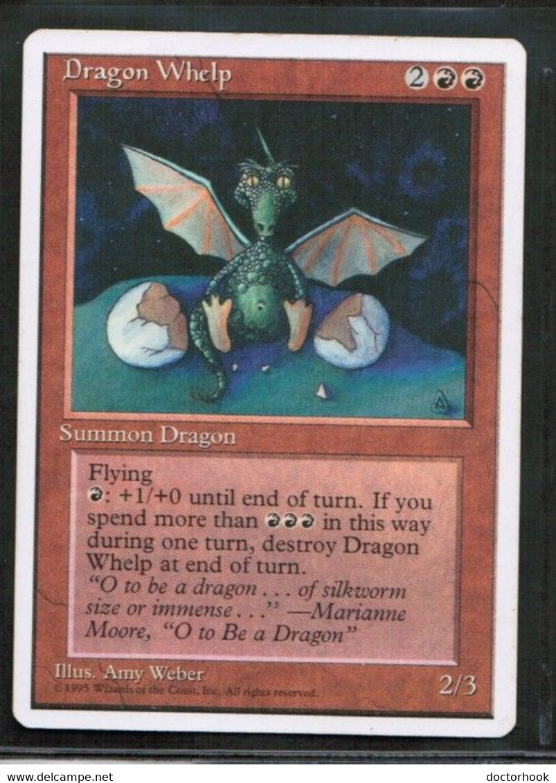 MAGIC The GATHERING  "Dragon Whelp"---4th EDITION (MTG--154-8) - Other & Unclassified