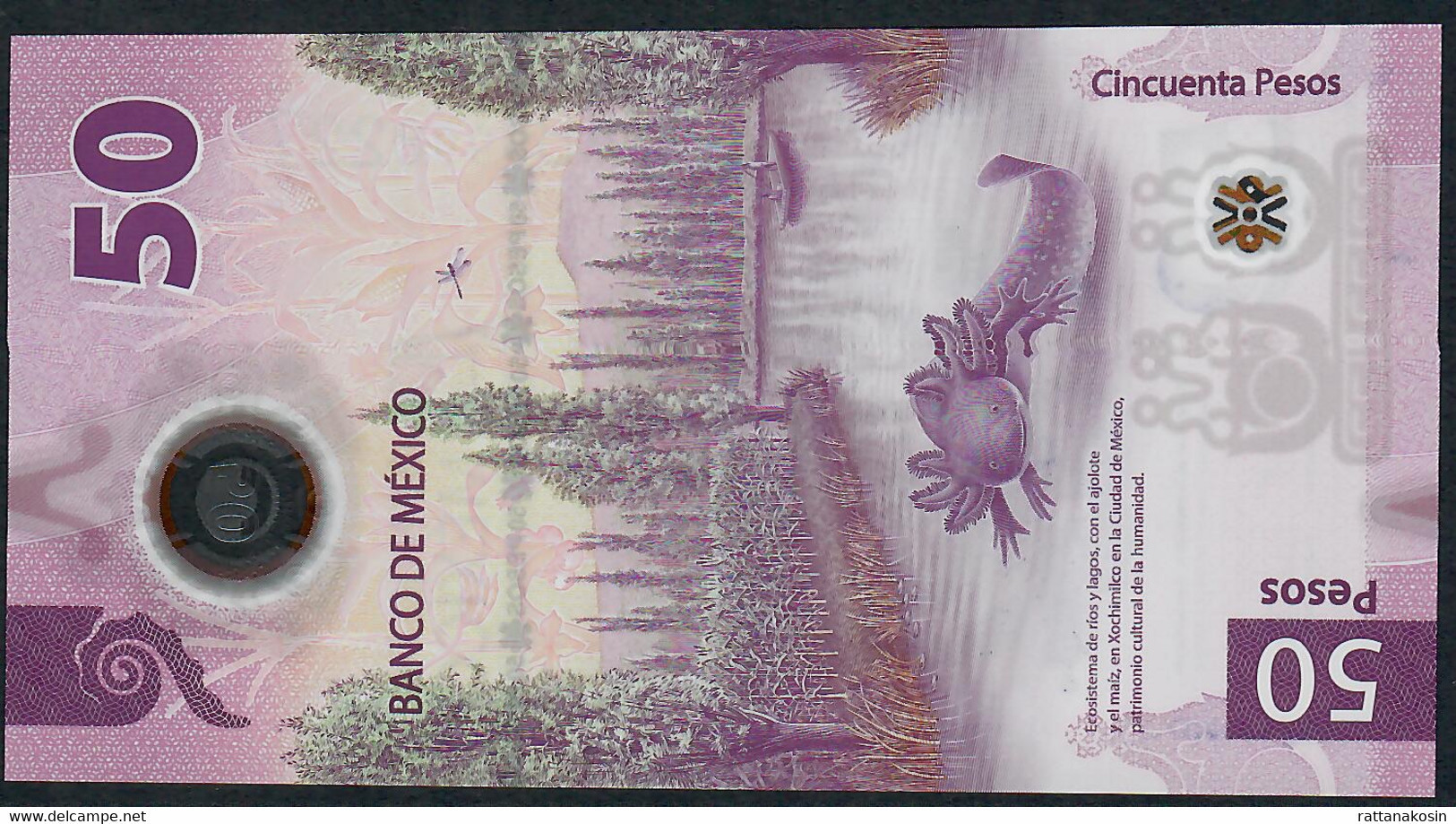 MEXICO NLP 50 PESOS 31.3.2021 #AB COMMEMORATIVE UNC. - Mexique