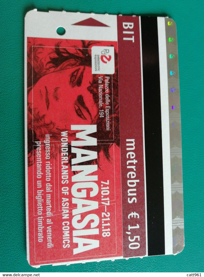 Manga Comics Biglietto BIT Ticket Metrebus Roma - Europa