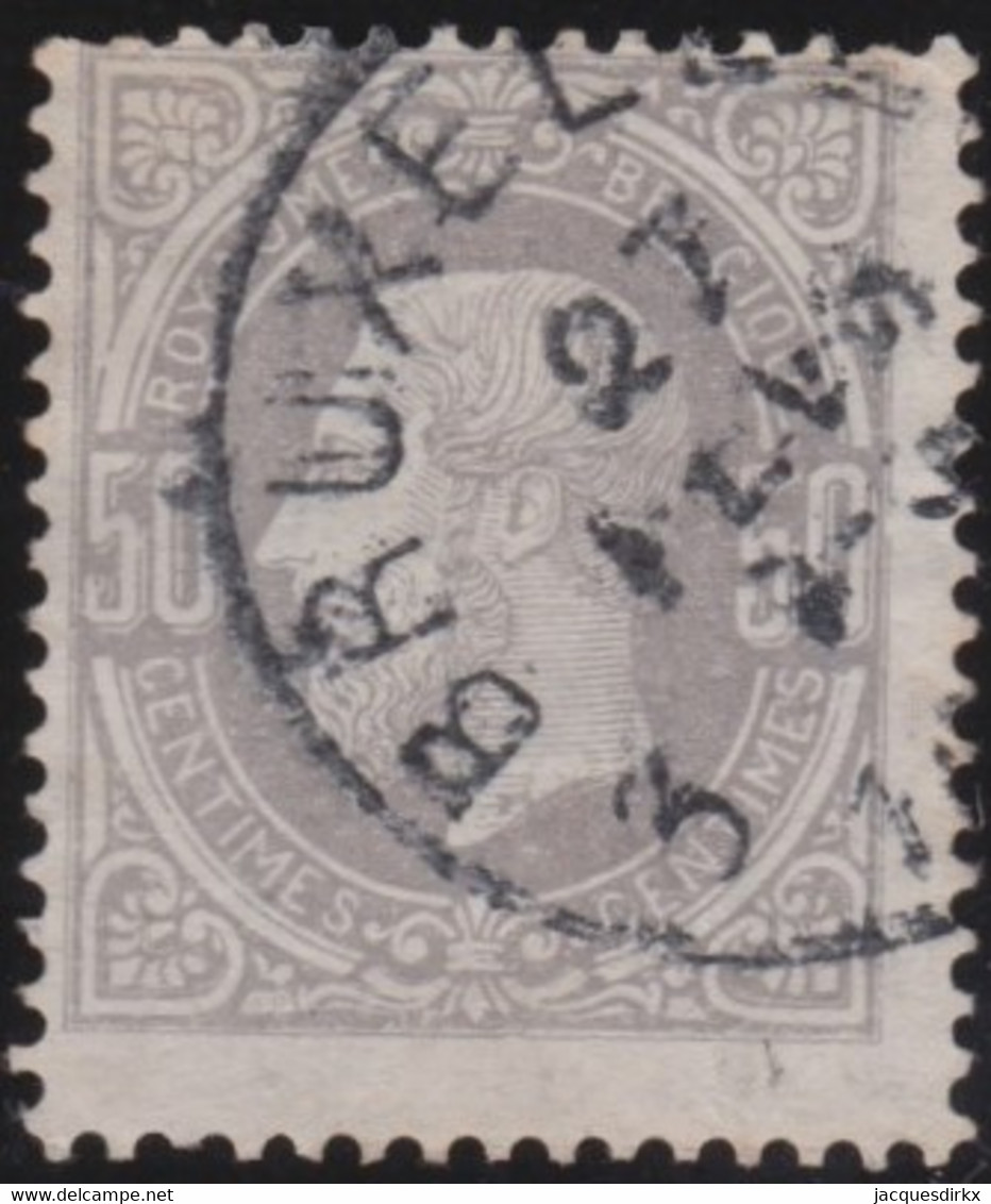 Belgie   .    OBP    .    35   .     O      .   Gestempeld  .   /   .   Oblitéré - 1869-1883 Léopold II
